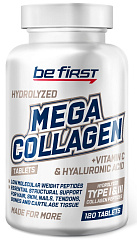 Be First Mega Collagen Peptides + Hyaluronic acid + Vitamin C, 120 таб