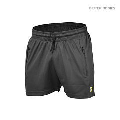 Better bodies 120821-970 BB Mesh Shorts Шорты сетка, Dark Grey