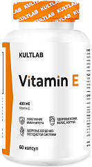 Kultlab Vitamin E Softgels, 60 капс