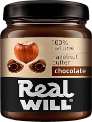 Real Will Паста из фундука с шоколадом, 330 гр