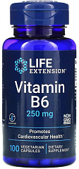 Life Extension Vitamin B6 250 мг, 100 капс