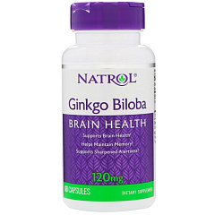 Natrol Ginkgo Biloba 120 мг, 60 капс