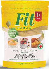 Fit Parad Заменитель сахара с Ло Хан Го на основе эритрита №16, 200 гр