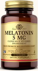 Solgar Melatonin 5 мг, 60 пастилок