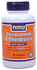 NOW Glucosamine & Chondroitin, 60 капс