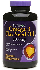 Natrol Omega-3 FlaxSeed Oil 1000 мг, 90 капс