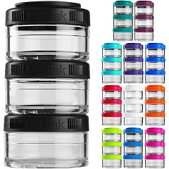 Blender Bottle GoStak 3-Pak, 60 мл