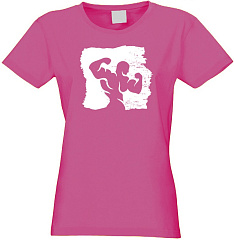 Kultlab Футболка женская с белым логотипом, розовая