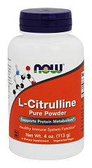 NOW L-Citrulline Pure Powder, 113 гр