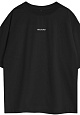 Kultlab Мужская футболка Oversize Merch, тёмный графит - белый кракелюр