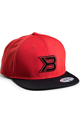 Better bodies 130356-399 BB Flat Bill Cap Кепка, Red/Black