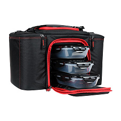 Six Pack Fitness сумка - холодильник Innovator 300, чёрный/красный