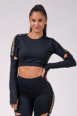 Nebbia 821 Honey Bunny crop top, черный