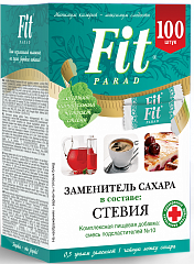 Fit Parad Заменитель сахара на основе эритрита №10, 100 стиков