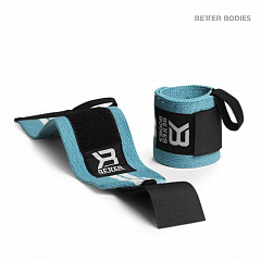 Better bodies 130321-529 Women's wrist wraps, Blue/White