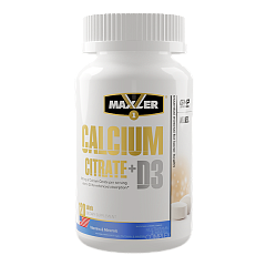 Maxler Calcium Citrate + D3, 120 таб