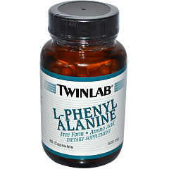 Twinlab L-Phenylalanine 500 мг, 60 капс