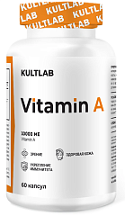 Kultlab Vitamin A 10000 МЕ, 60 капс