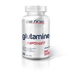 Be First Glutamine capsules, 120 капс