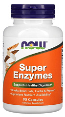 NOW Super Enzymes, 90 капс