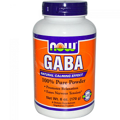 NOW Gaba Pure Powder, 170 гр