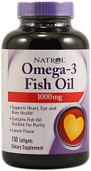 Natrol Omega-3 Fish Oil 1000 мг, 60 капс