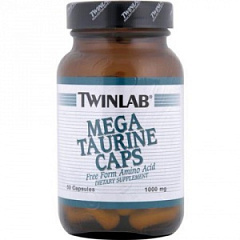 Twinlab Mega Taurine Caps, 100 капс