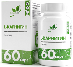 NaturalSupp L-Carnitine tartrate 550 мг, 60 капс