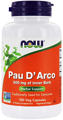 NOW Pau de Arco 500 мг, 100 капс