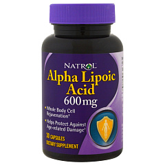 Natrol Alpha Lipoic Acid 600 mg, 30 капс