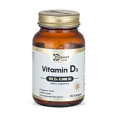 Debavit Vitamin D3 5 000 IU, 90 капс