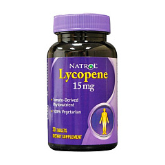 Natrol Lycopene 15mg, 30 таб