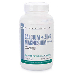 Universal Nutrition Calcium Zinc Magnesium, 100 таб